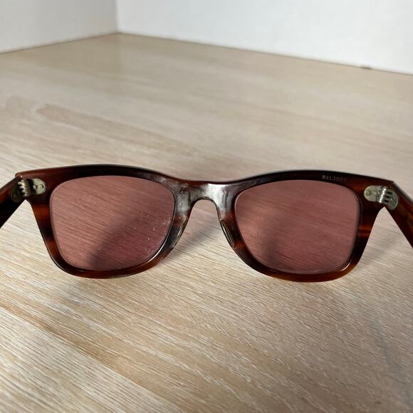 Vintage B&L Ray-Ban Wayfarer Sunglasses FRAMES ONLY Brown B&L 5024 READ - Picture 6 of 9